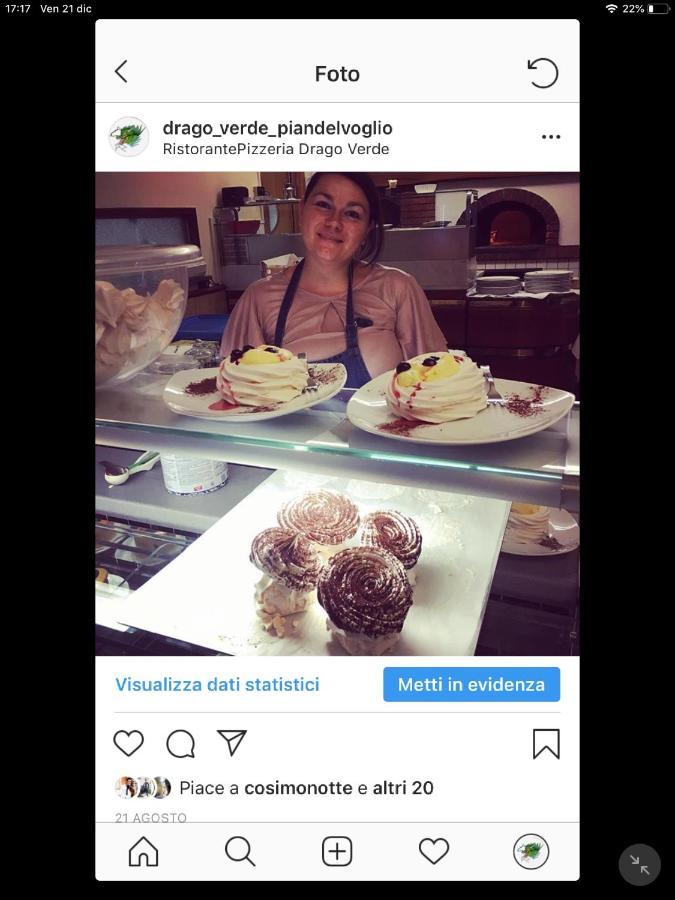 B&B Drago Verde Pian del Voglio Eksteriør bilde